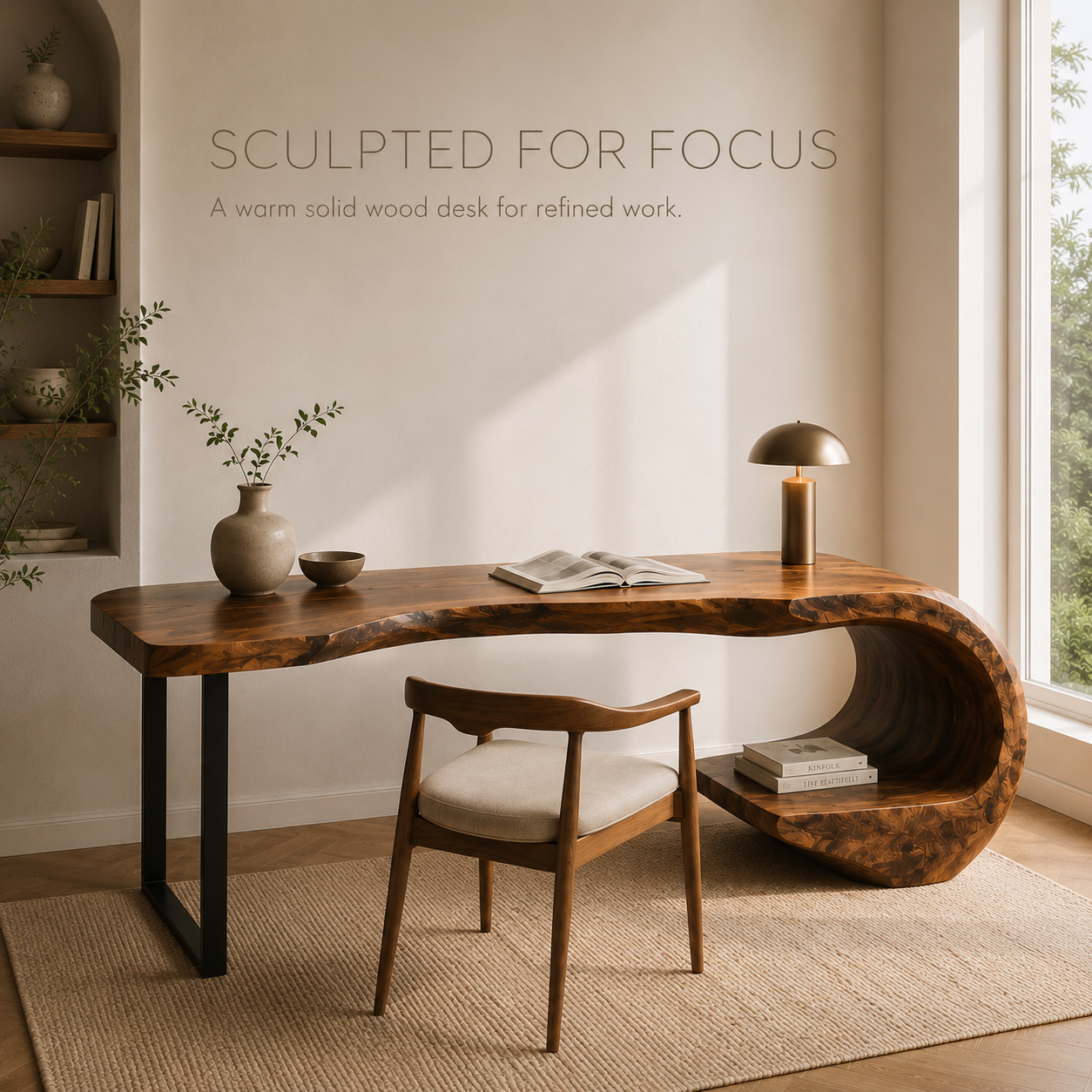 Avery Sculptural Executive Desk - Design 001 - product image 02