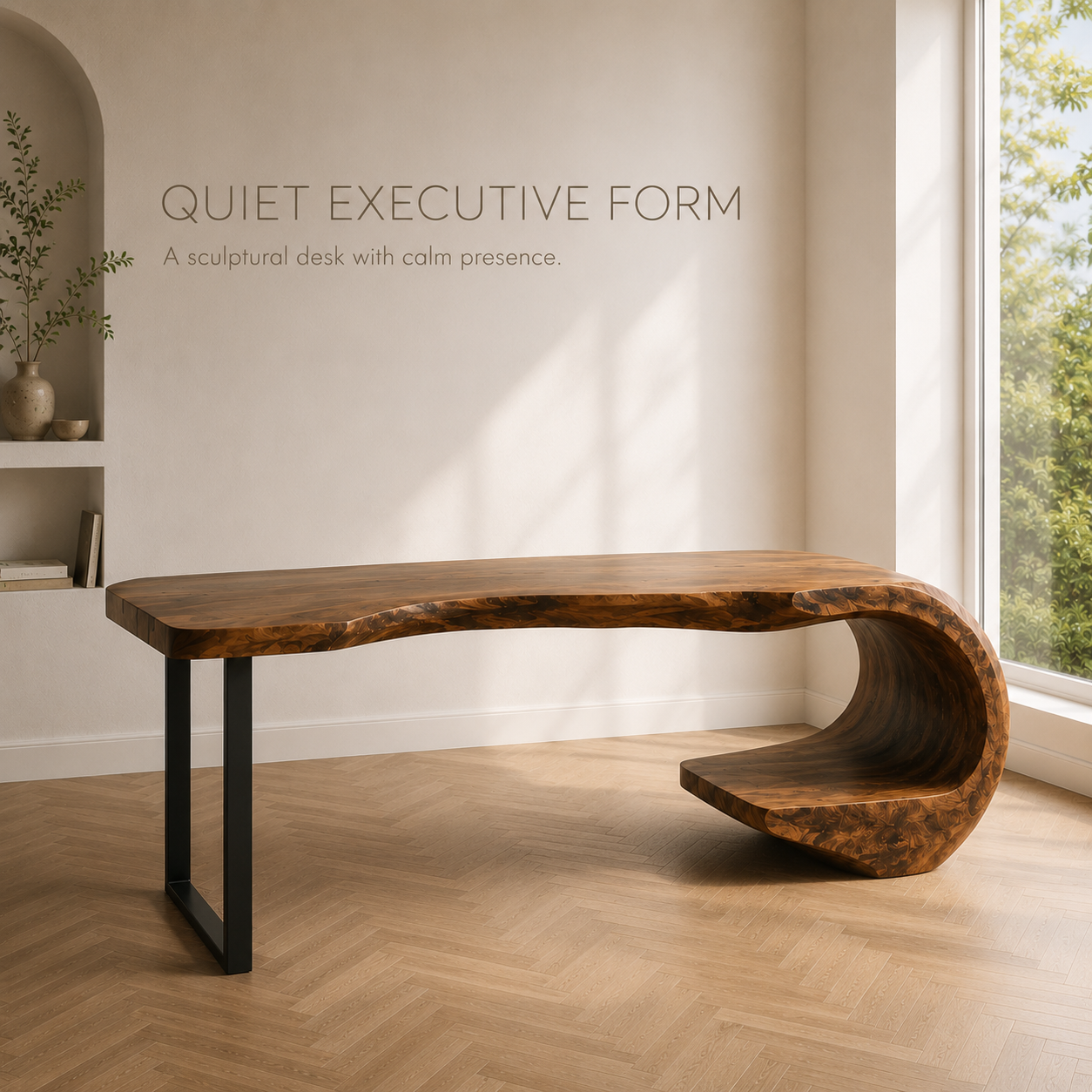 Avery Sculptural Executive Desk - Design 001 - product image 03