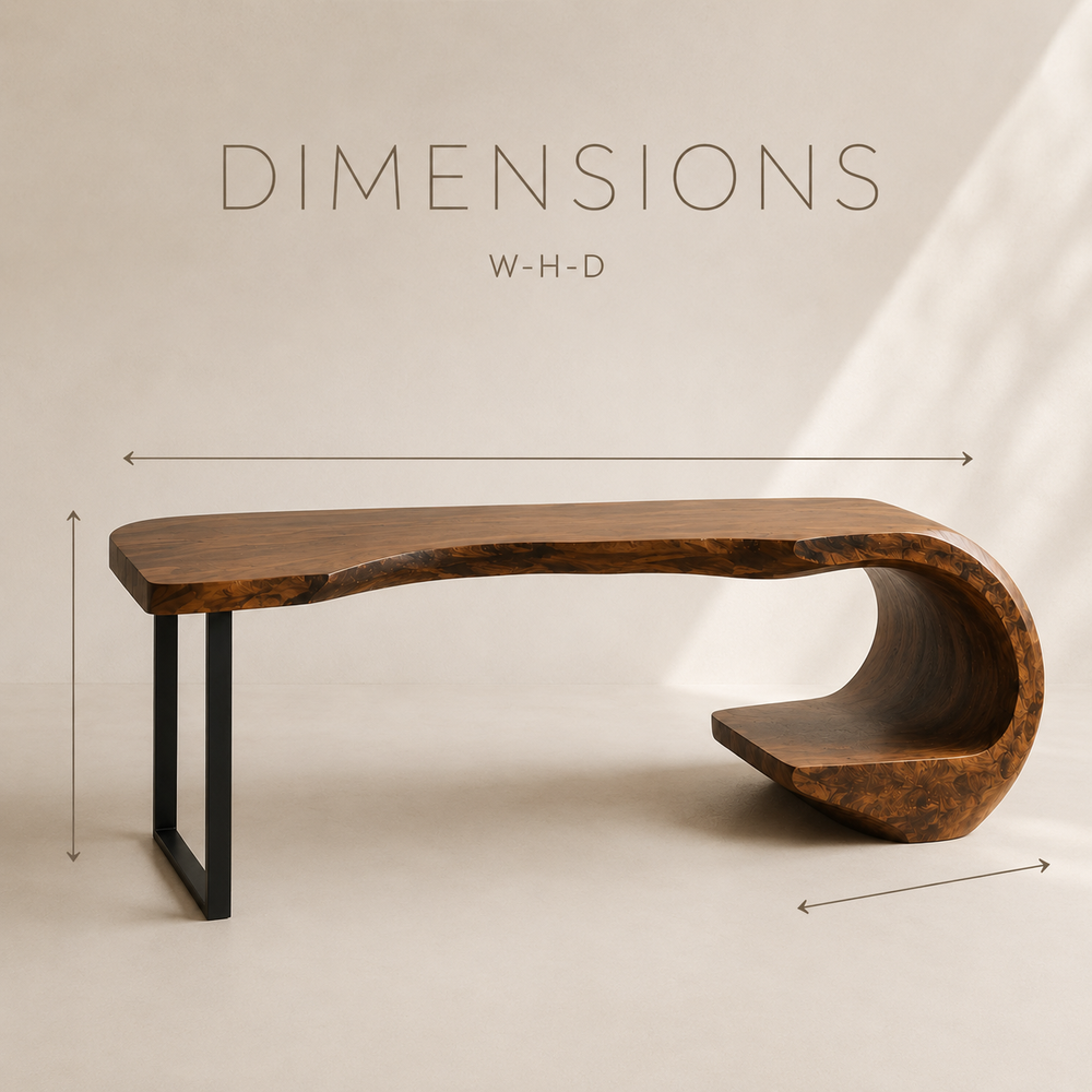 Avery Sculptural Executive Desk - Design 001 - product image 08