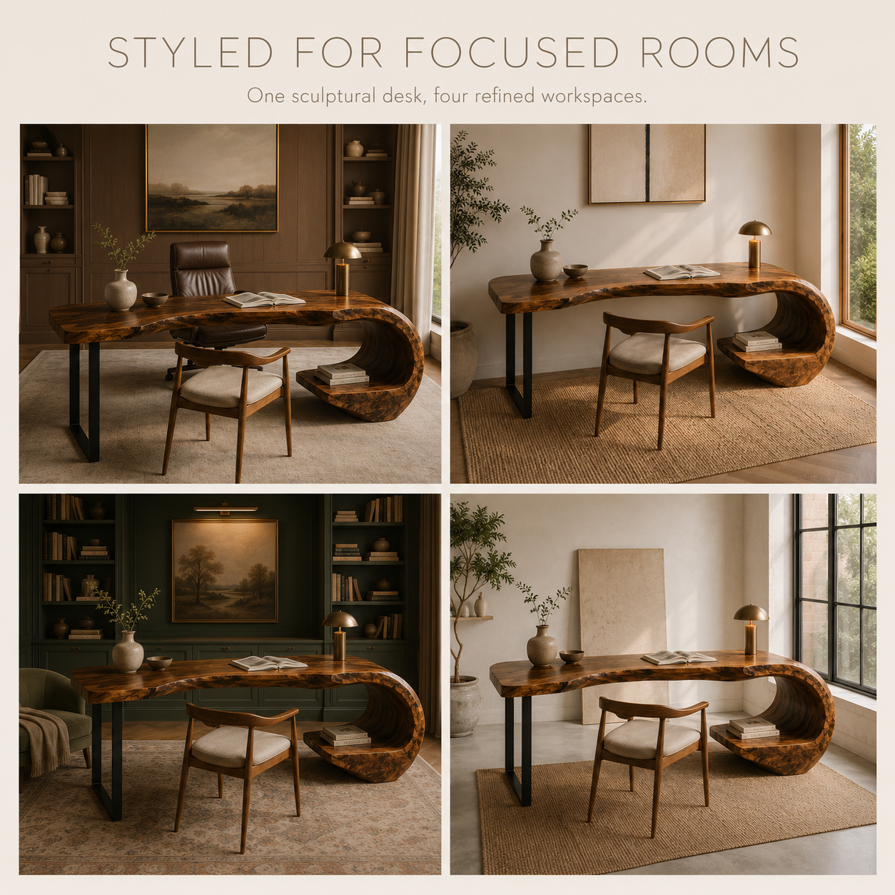 Avery Sculptural Executive Desk - Design 001 - product image 10