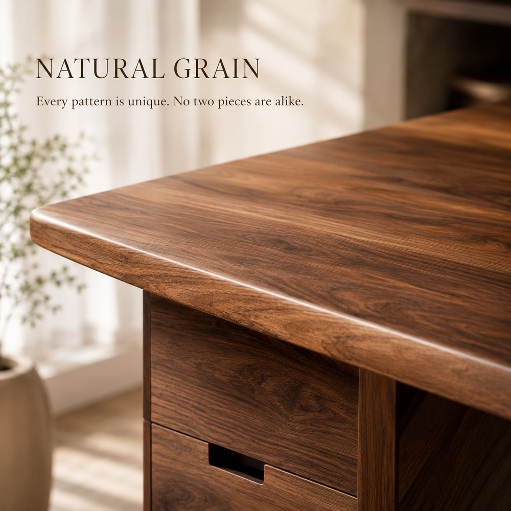 Rowan Curved Wood Office Desk - Design 002 - product image 05