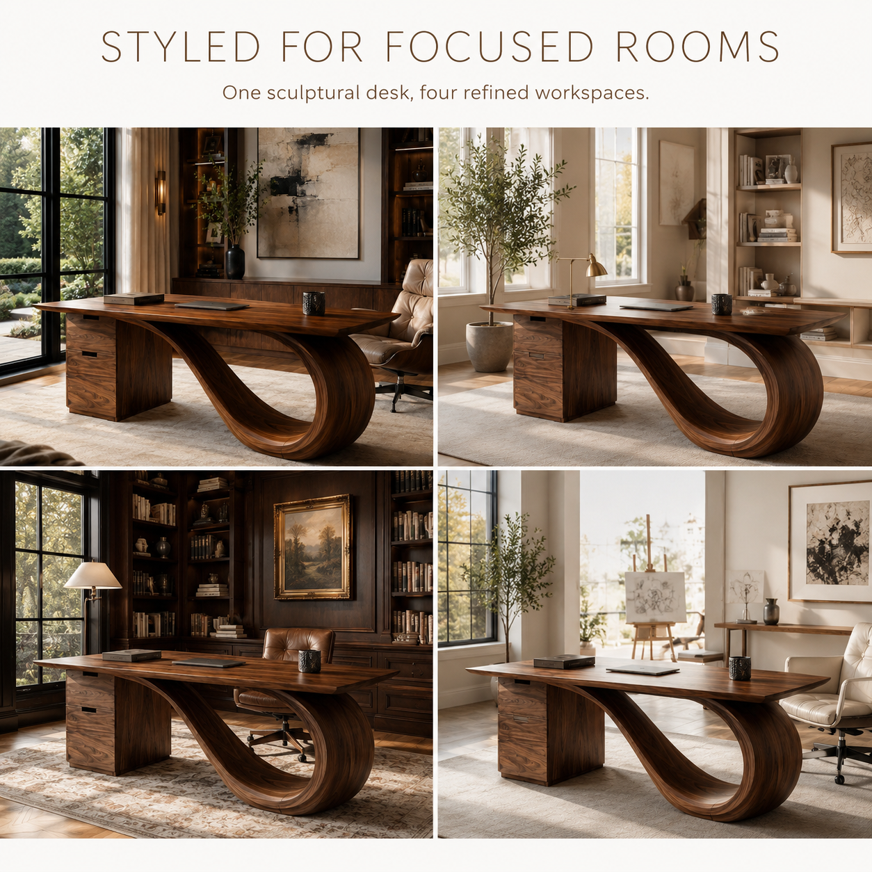 Rowan Curved Wood Office Desk - Design 002 - product image 10