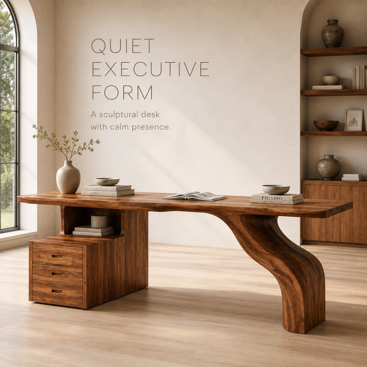 Marin Organic Modern Writing Desk - Design 003 - product image 03