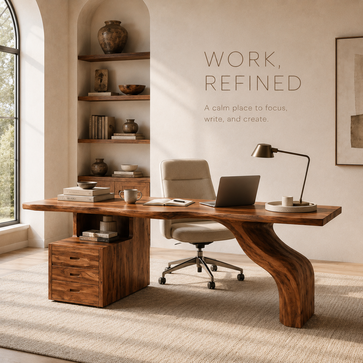Marin Organic Modern Writing Desk - Design 003 - product image 07