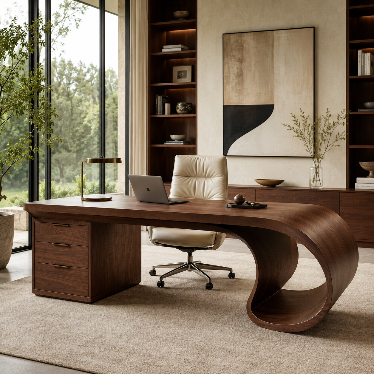 Isla Statement Home Office Desk - Design 004 - main view