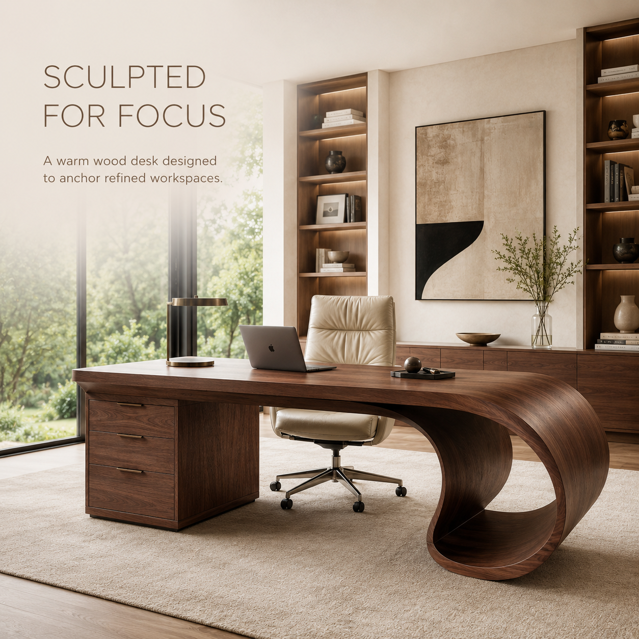 Isla Statement Home Office Desk - Design 004 - product image 02