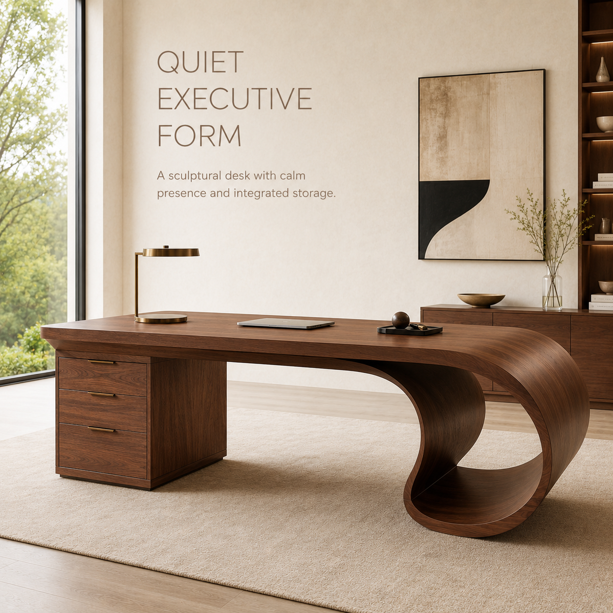 Isla Statement Home Office Desk - Design 004 - product image 03