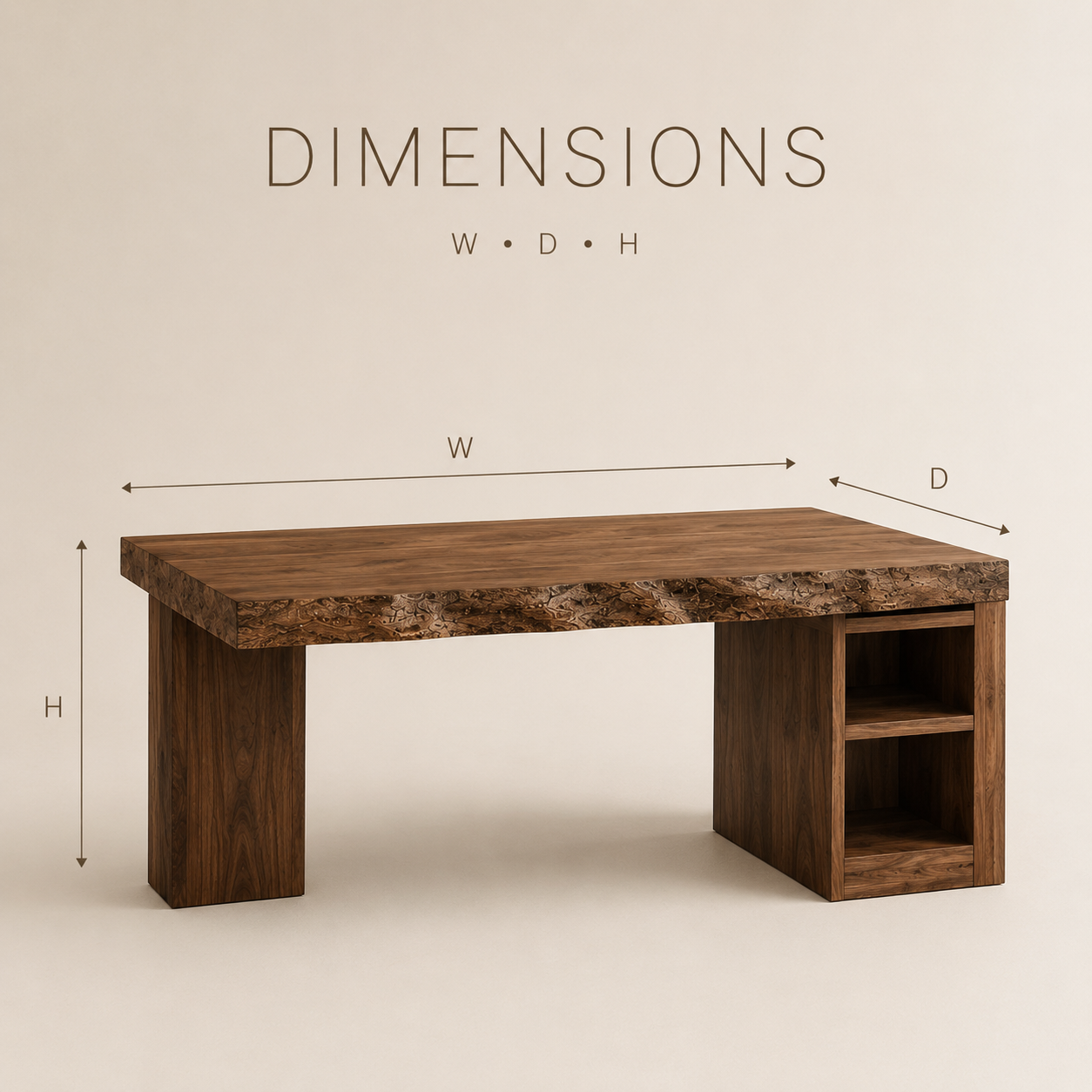 Soren Solid Wood Executive Desk - Design 005 - product image 08