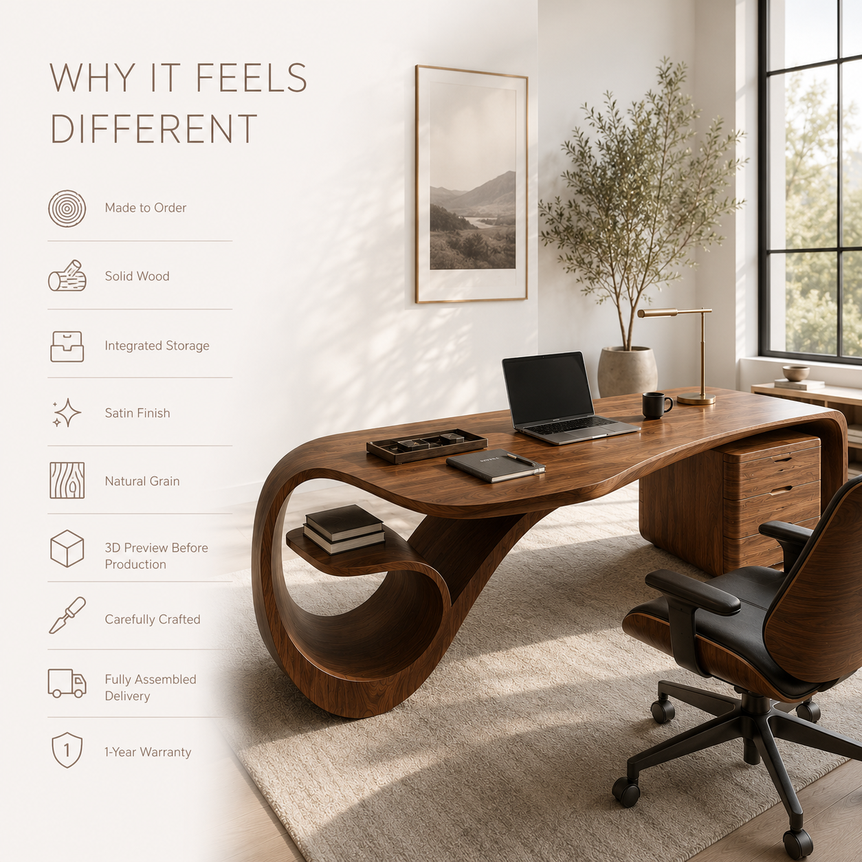 Elara Gallery Office Desk - Design 006 - product image 09