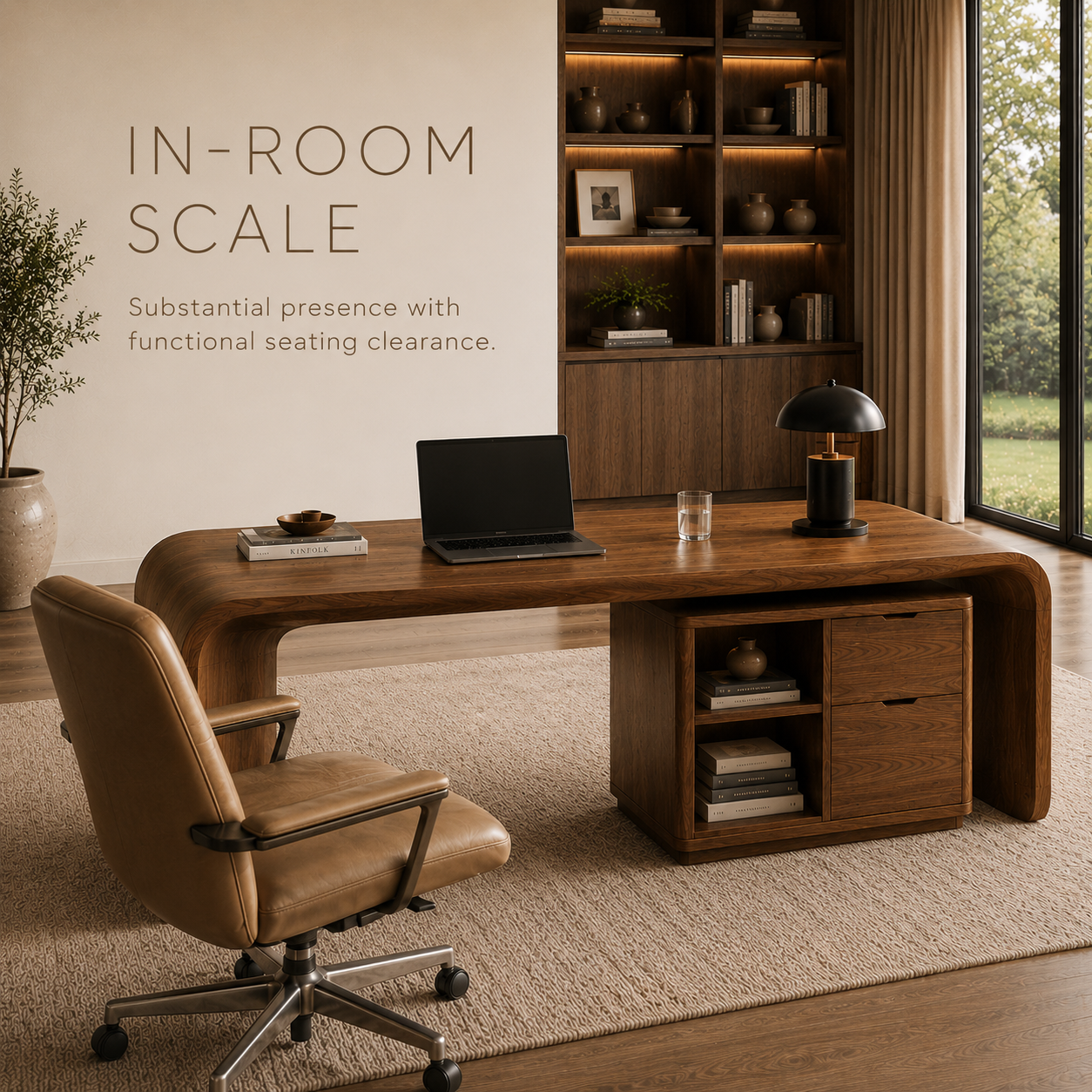 Liora Sculptural Study Desk - Design 009 - product image 04