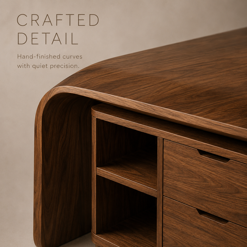 Liora Sculptural Study Desk - Design 009 - product image 06