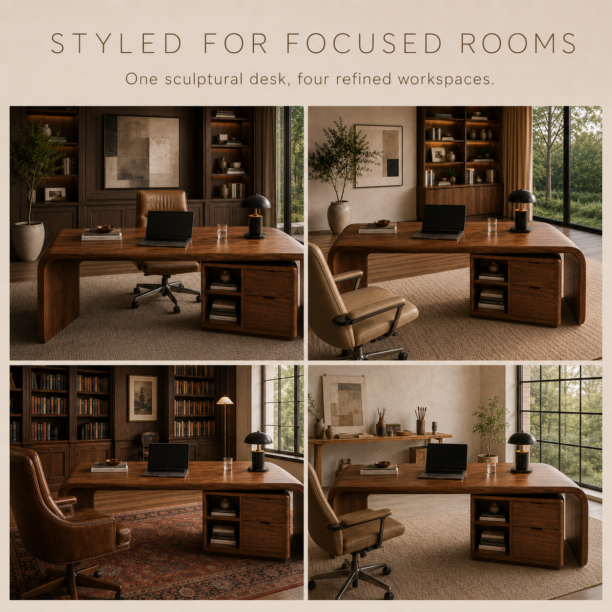 Liora Sculptural Study Desk - Design 009 - product image 10