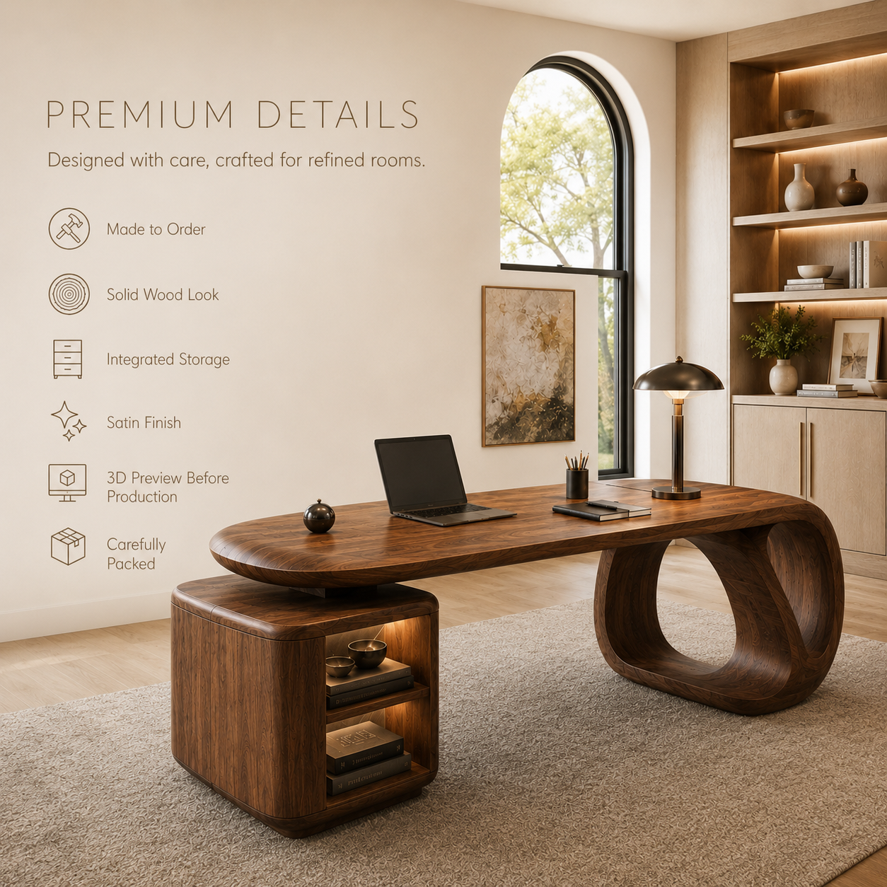 Darian Portal Executive Desk - Design 010 - product image 10