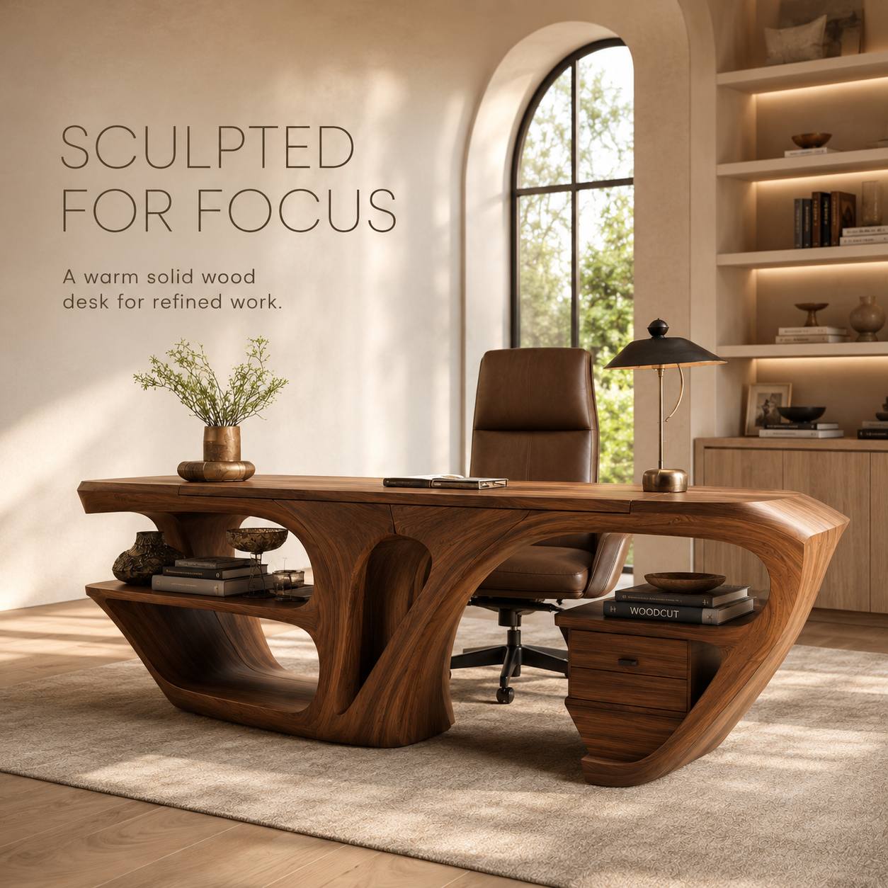 Orin Organic Modern Desk - Design 011 - product image 02