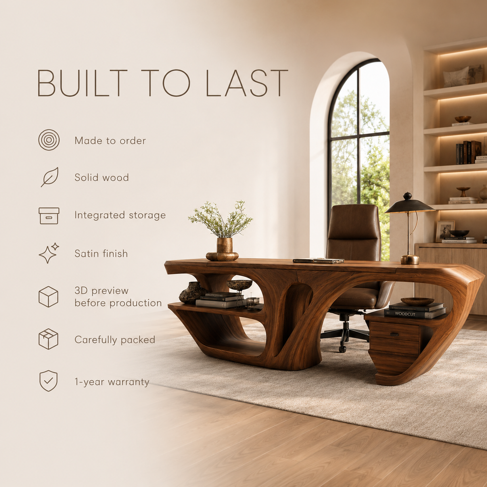 Orin Organic Modern Desk - Design 011 - product image 09