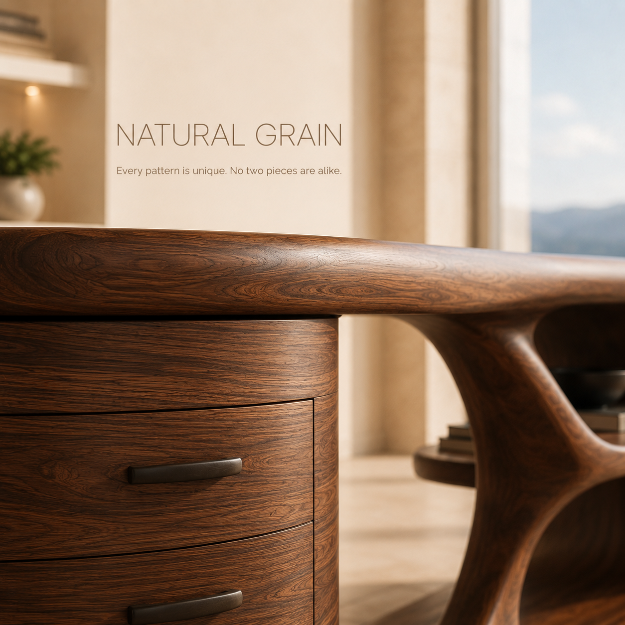 Brielle Sculpted Executive Desk - Design 014 - product image 05