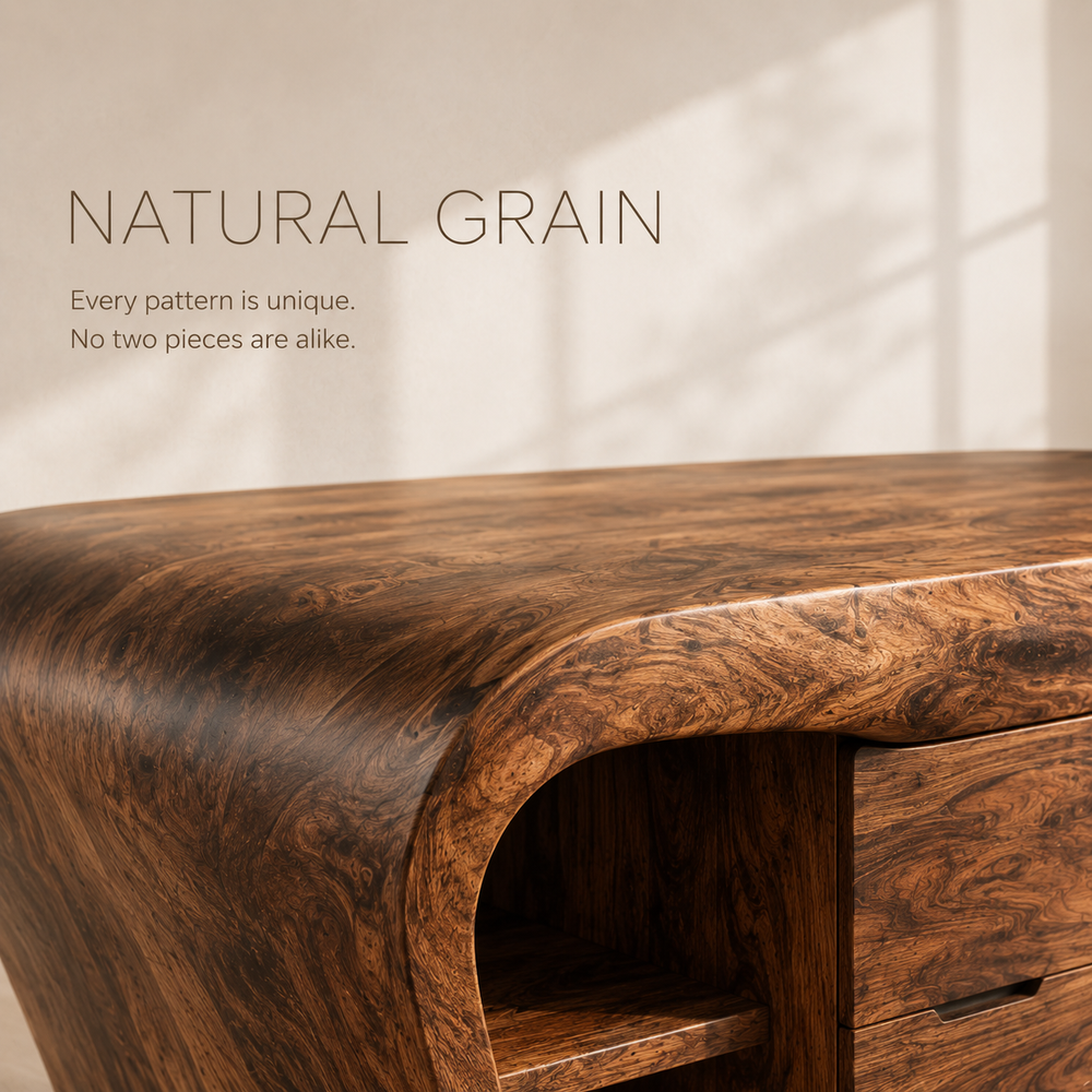 Vale Modern Solid Wood Desk - Design 015 - product image 05