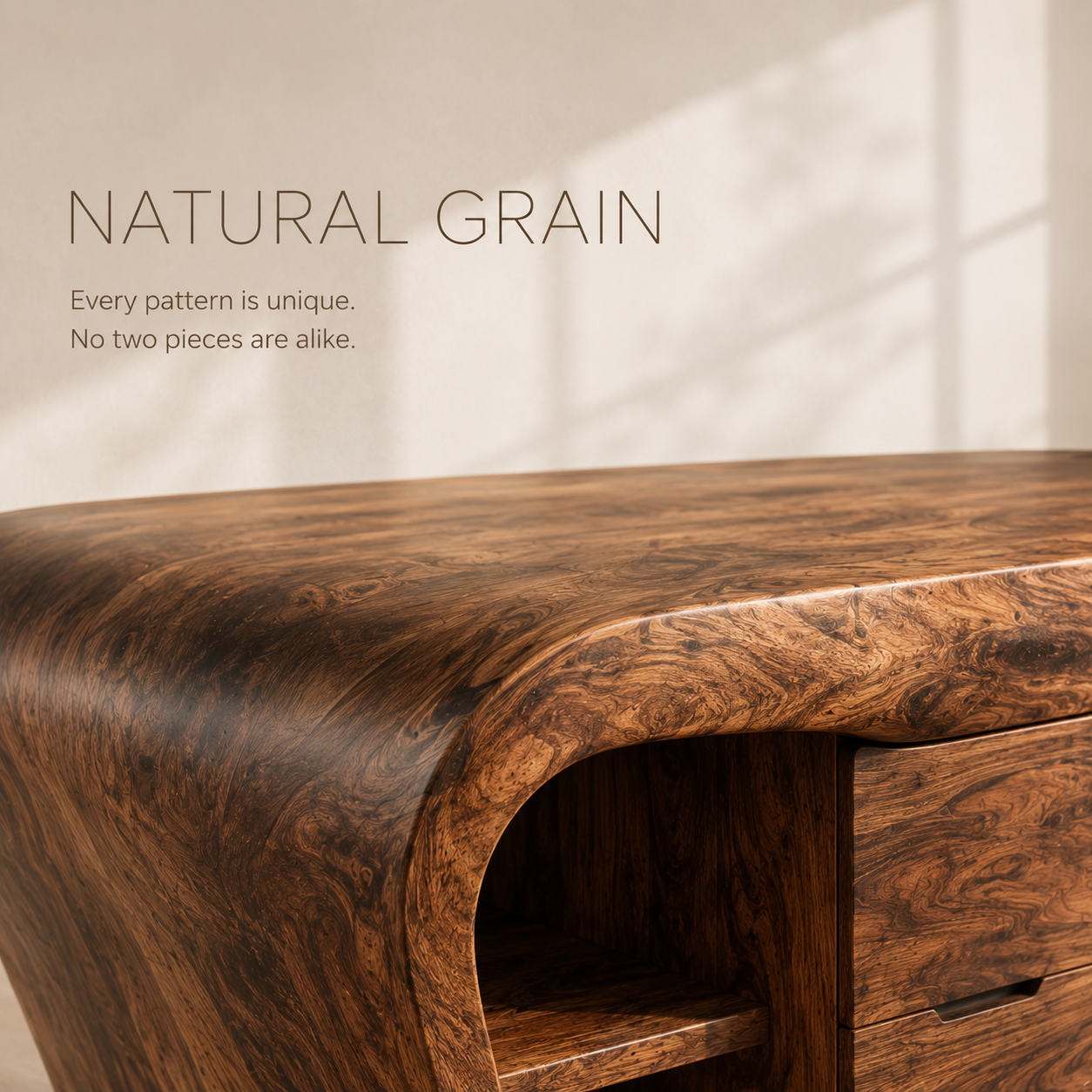 Vale Modern Solid Wood Desk - Design 015 - product image 05