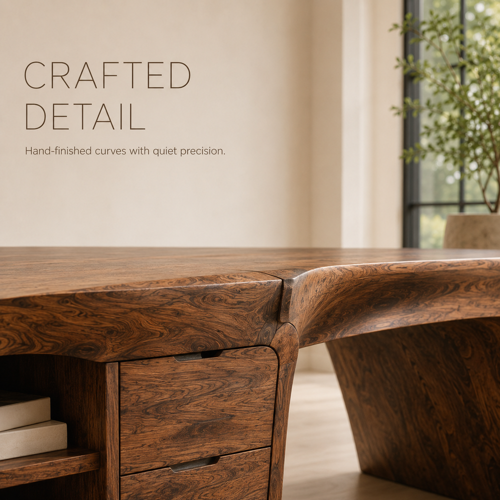 Vale Modern Solid Wood Desk - Design 015 - product image 06