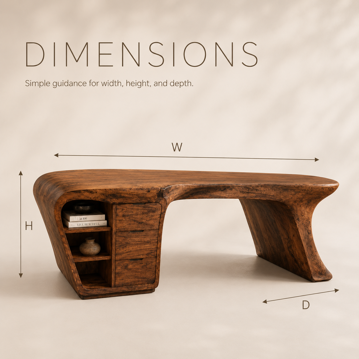 Vale Modern Solid Wood Desk - Design 015 - product image 08