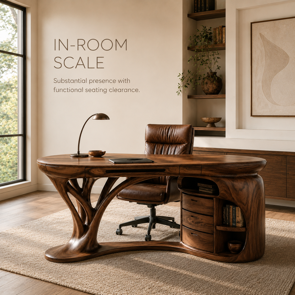 Celine Curved Home Office Desk - Design 016 - product image 04