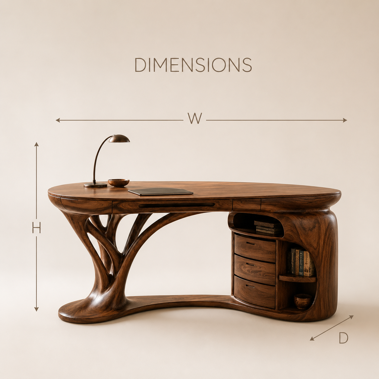 Celine Curved Home Office Desk - Design 016 - product image 08