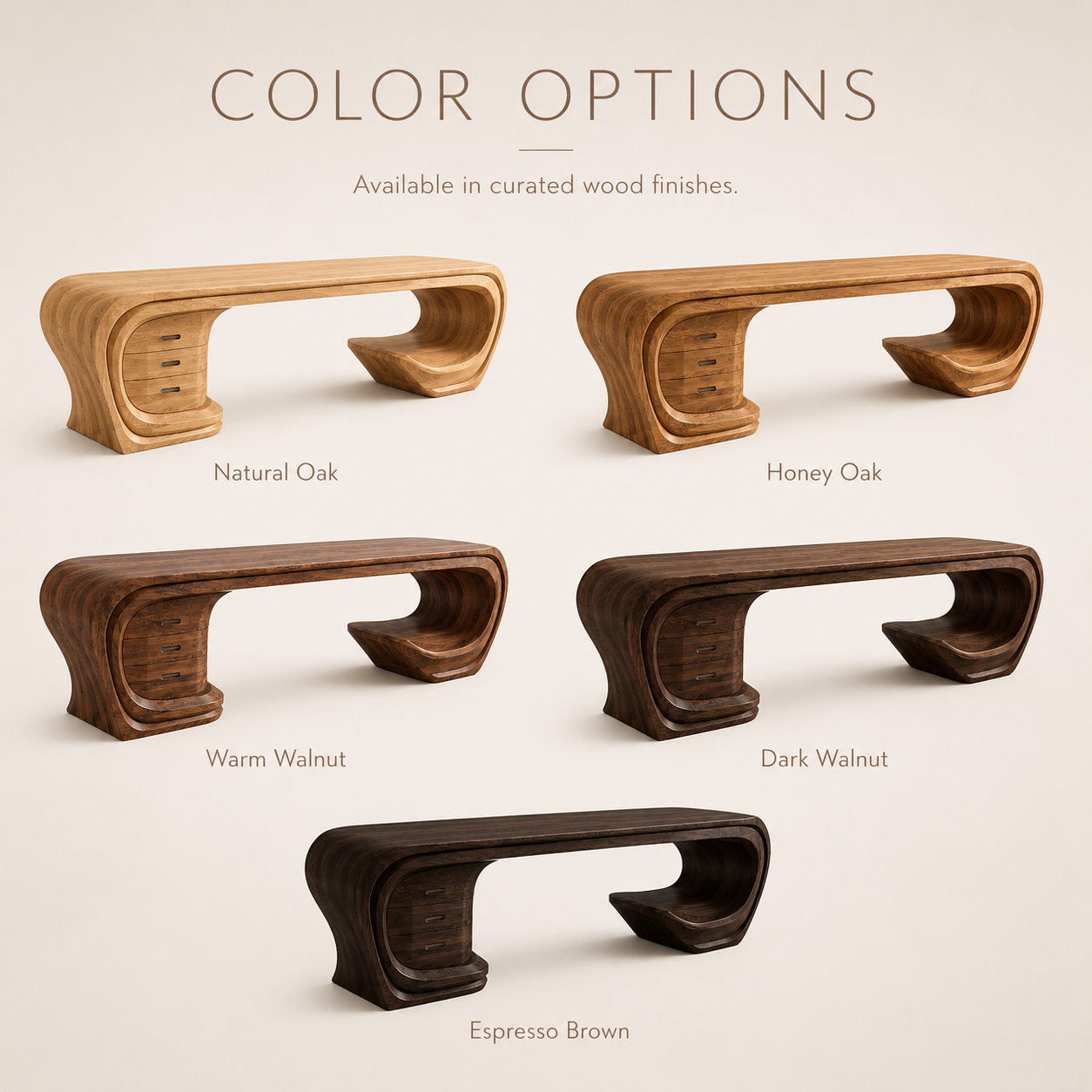 Alden Warm Walnut Desk - Design 017 - product image 03