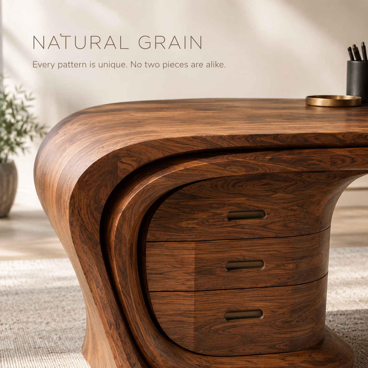 Alden Warm Walnut Desk - Design 017 - product image 06