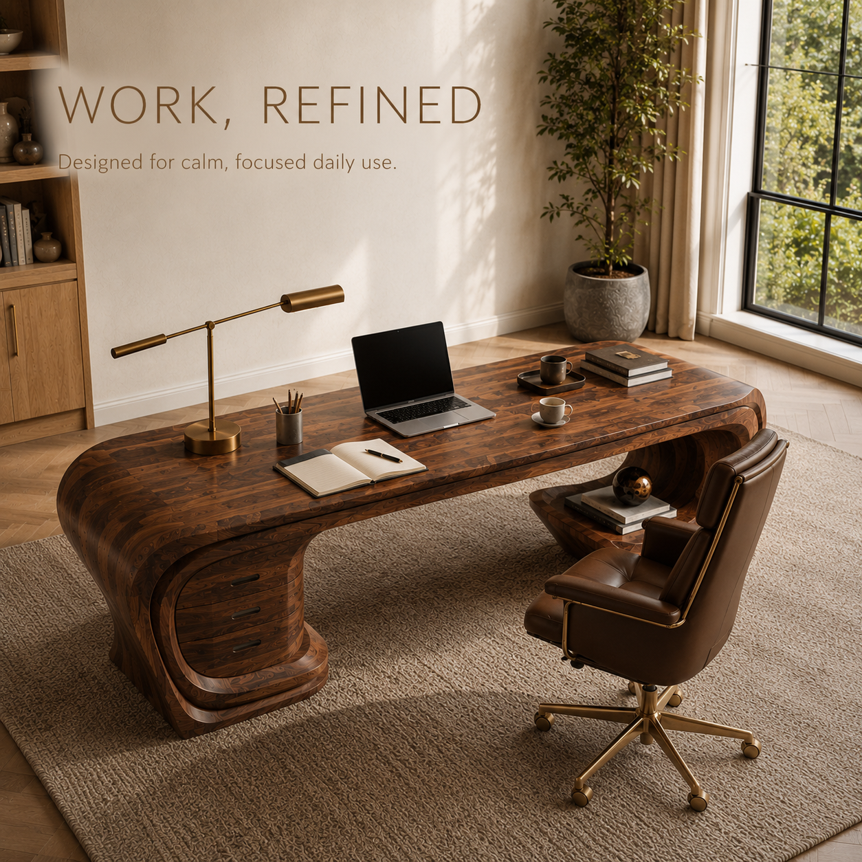 Alden Warm Walnut Desk - Design 017 - product image 08