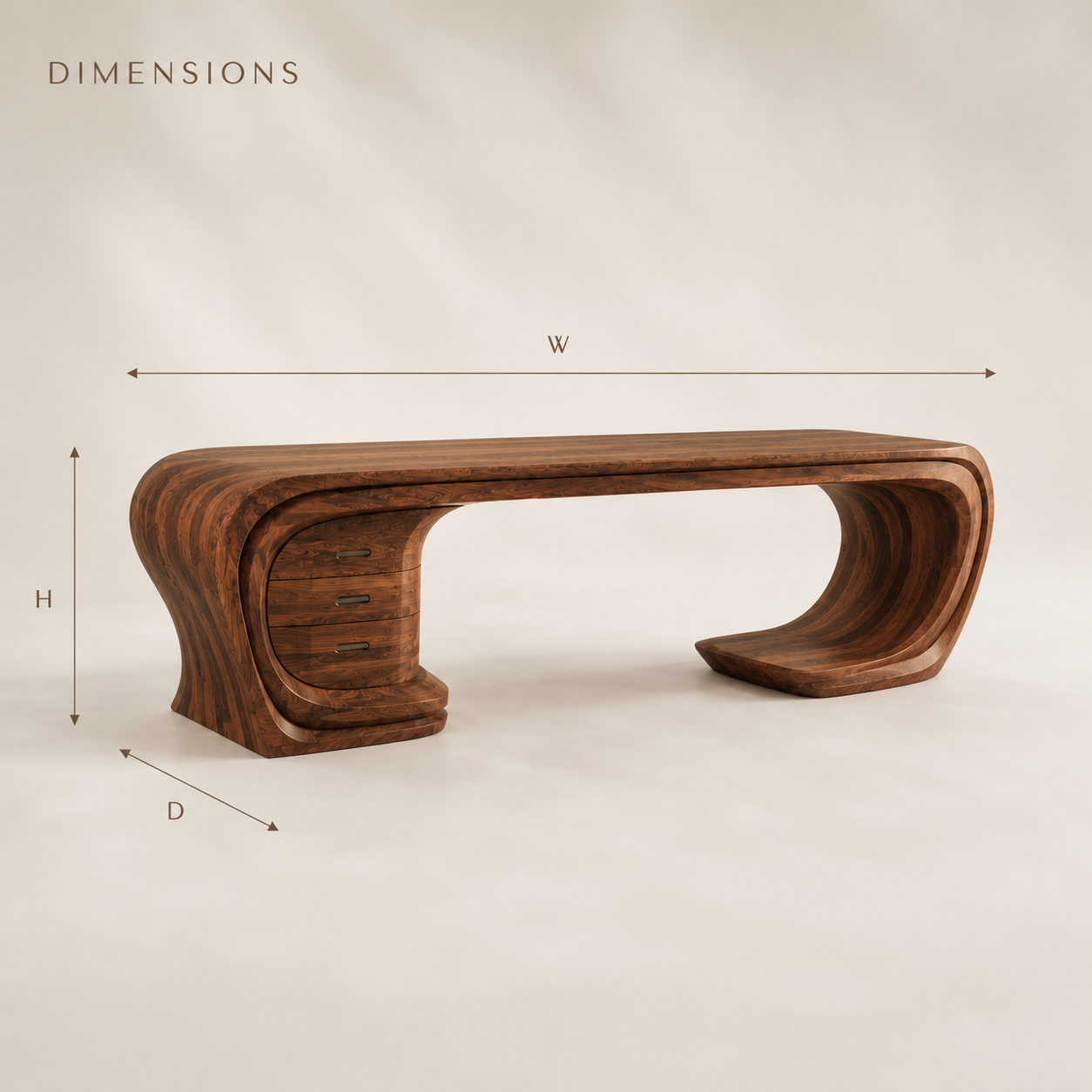 Alden Warm Walnut Desk - Design 017 - product image 09