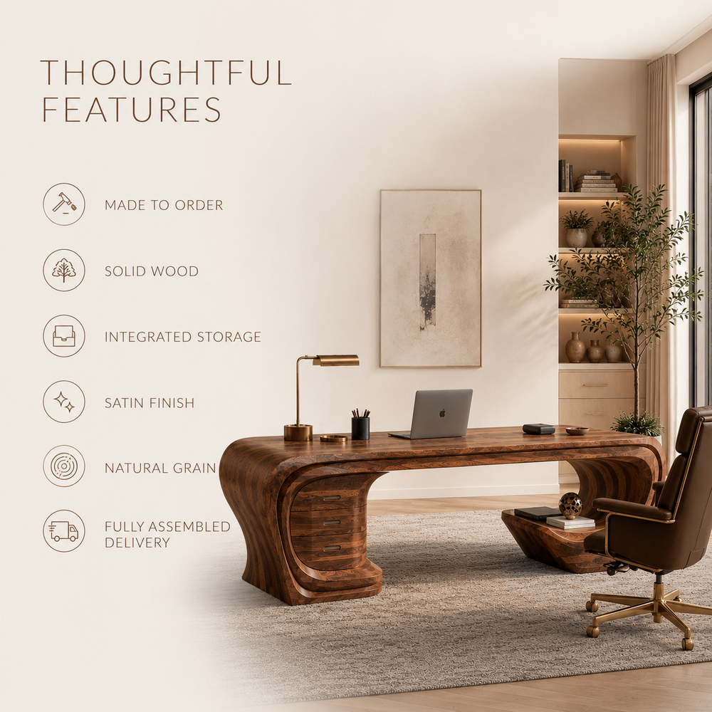 Alden Warm Walnut Desk - Design 017 - product image 10