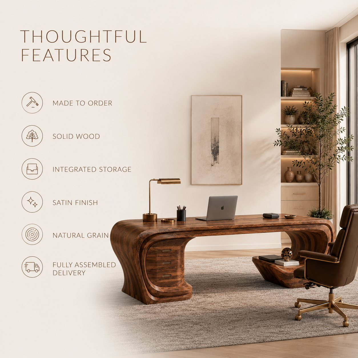 Alden Warm Walnut Desk - Design 017 - product image 10