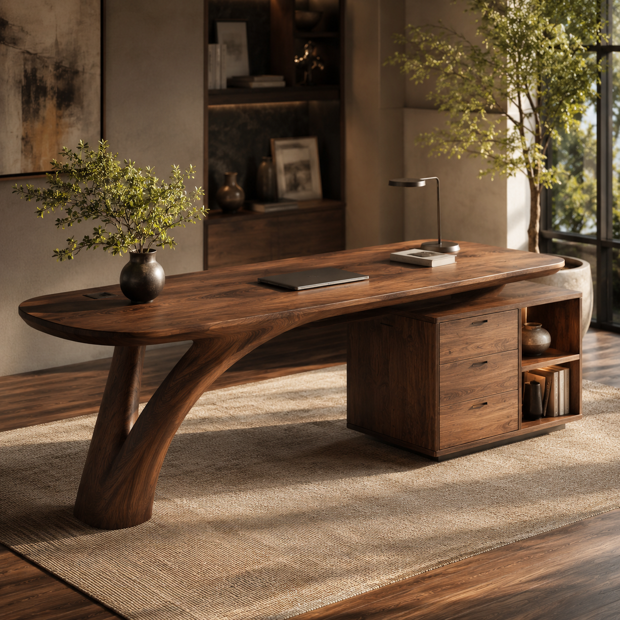 Talia Soft Edge Desk - Design 019 - main view