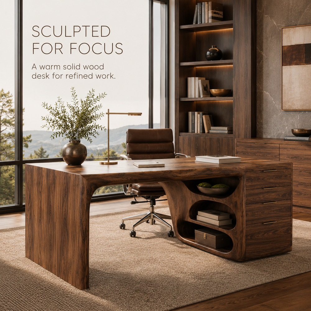 Mira Flow Wood Desk - Design 020 - product image 02