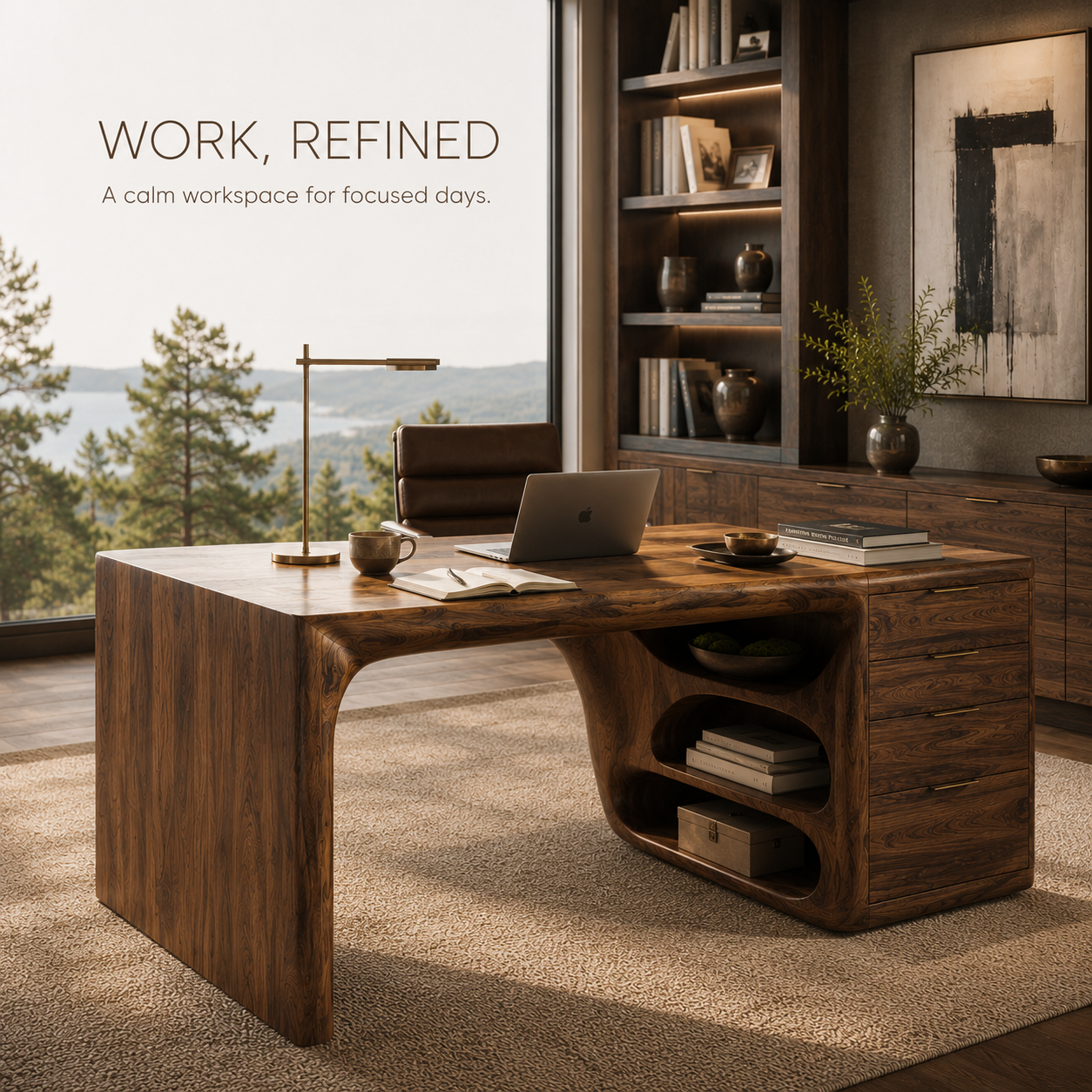 Mira Flow Wood Desk - Design 020 - product image 07
