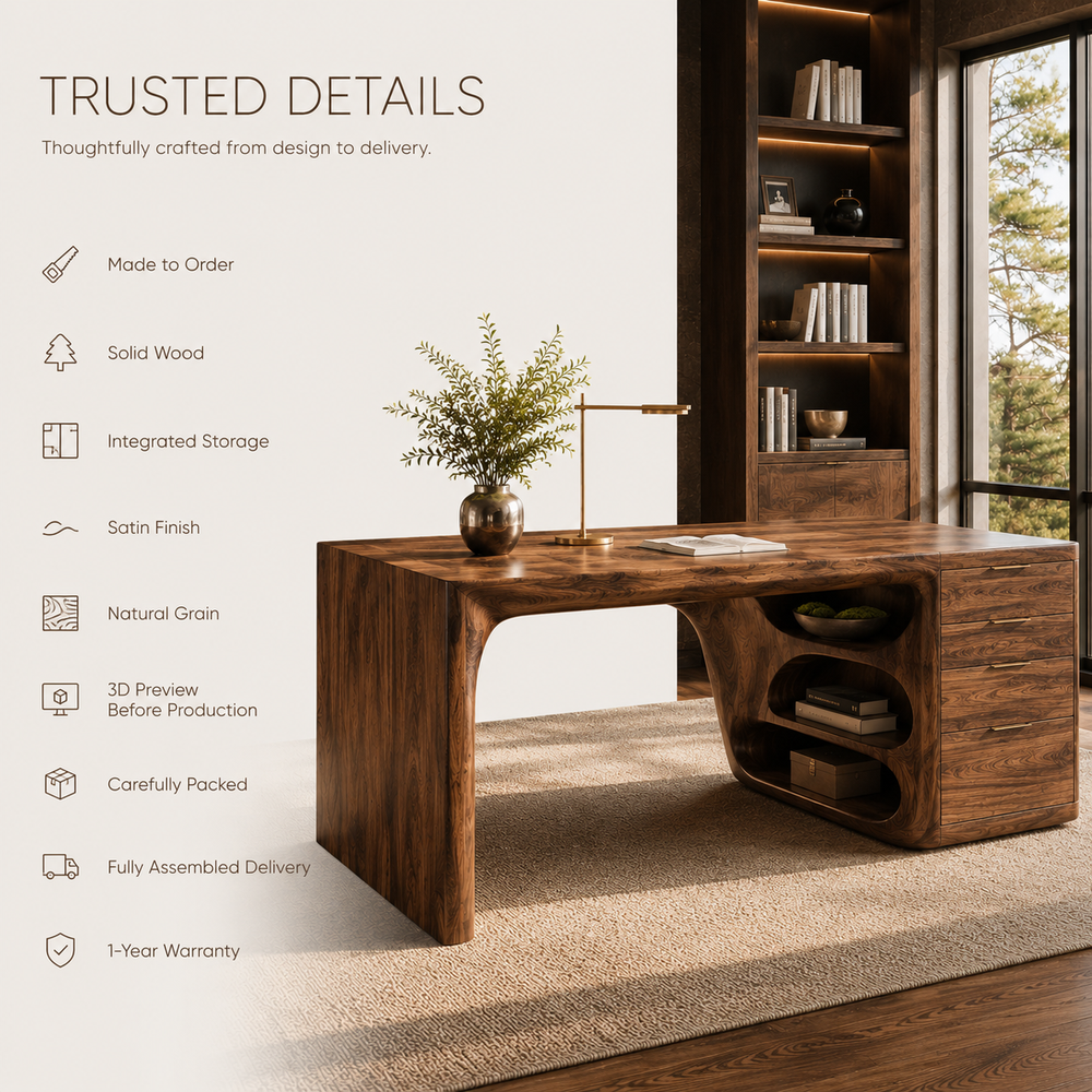 Mira Flow Wood Desk - Design 020 - product image 09