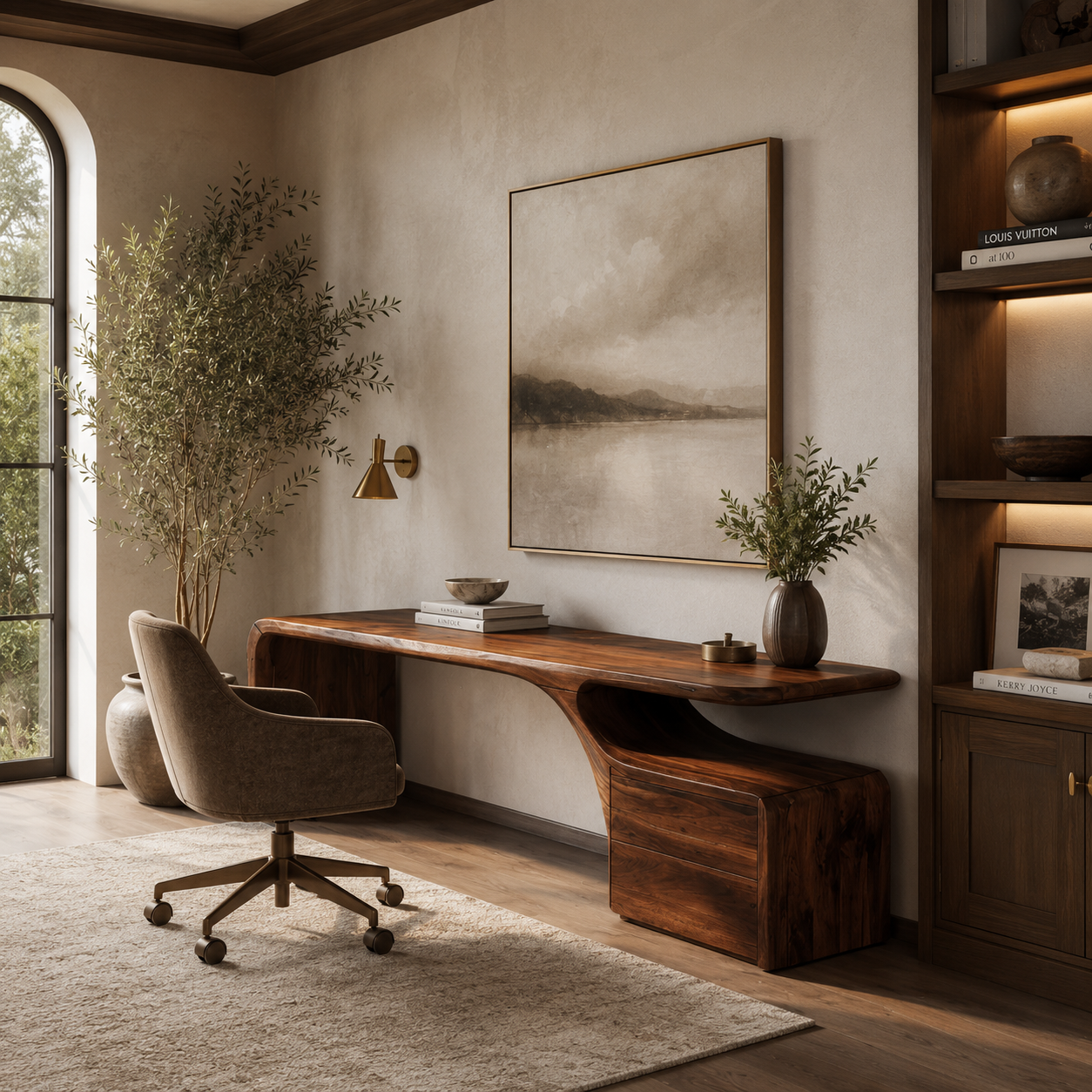 Avery Sculptural Executive Desk - Design 021 - main view