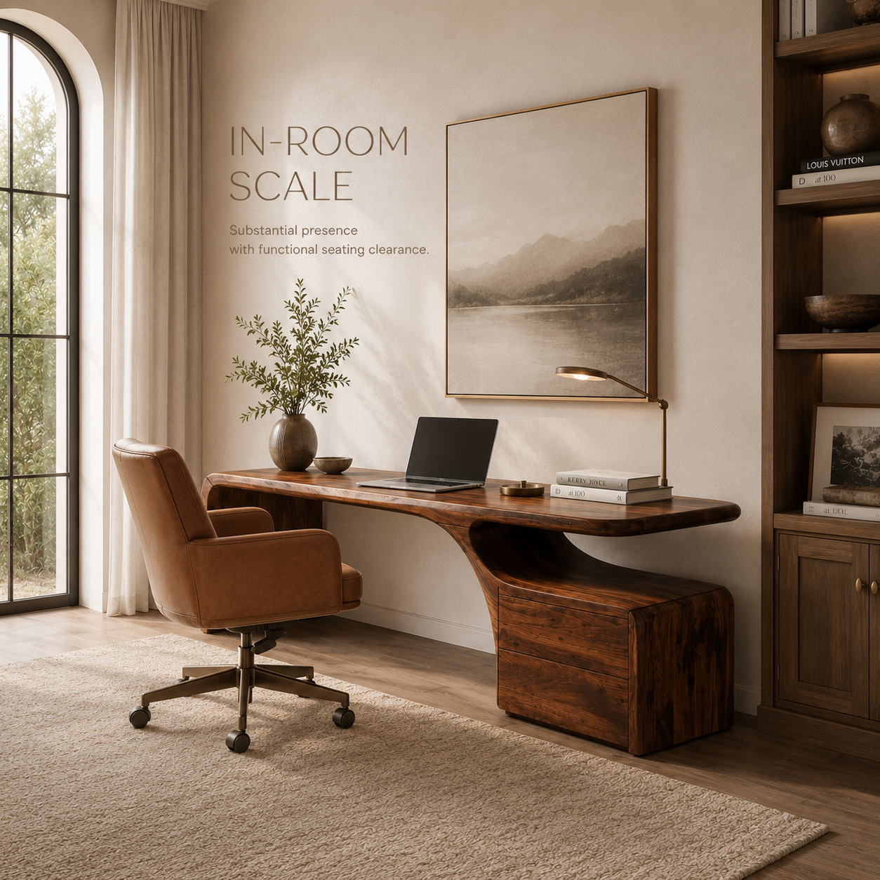 Avery Sculptural Executive Desk - Design 021 - product image 04