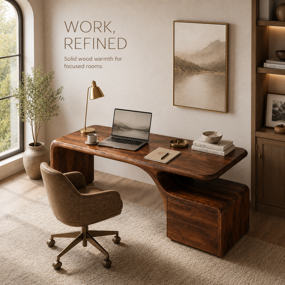 Avery Sculptural Executive Desk - Design 021 - product image 07