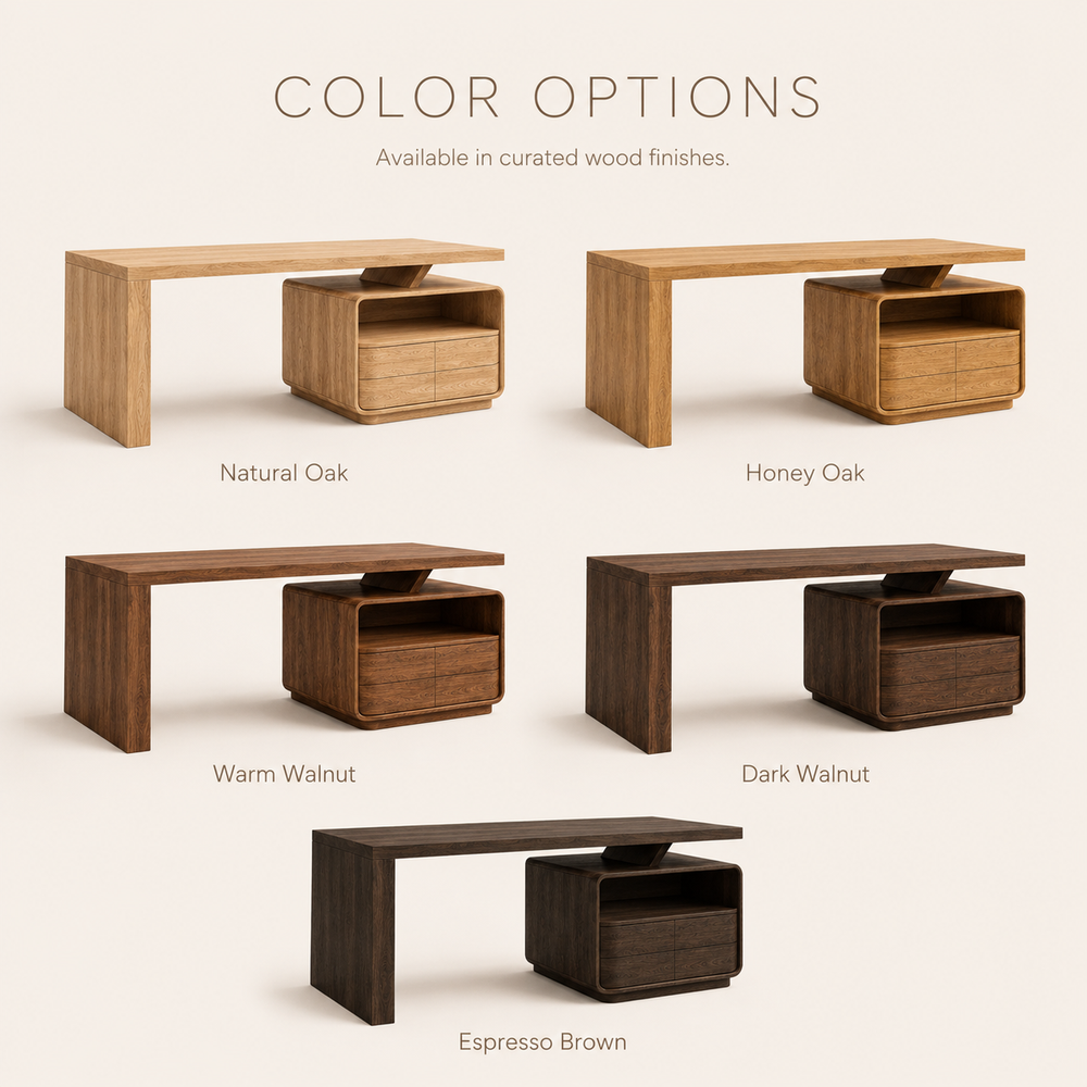 Rowan Curved Wood Office Desk - Design 022 - product image 11