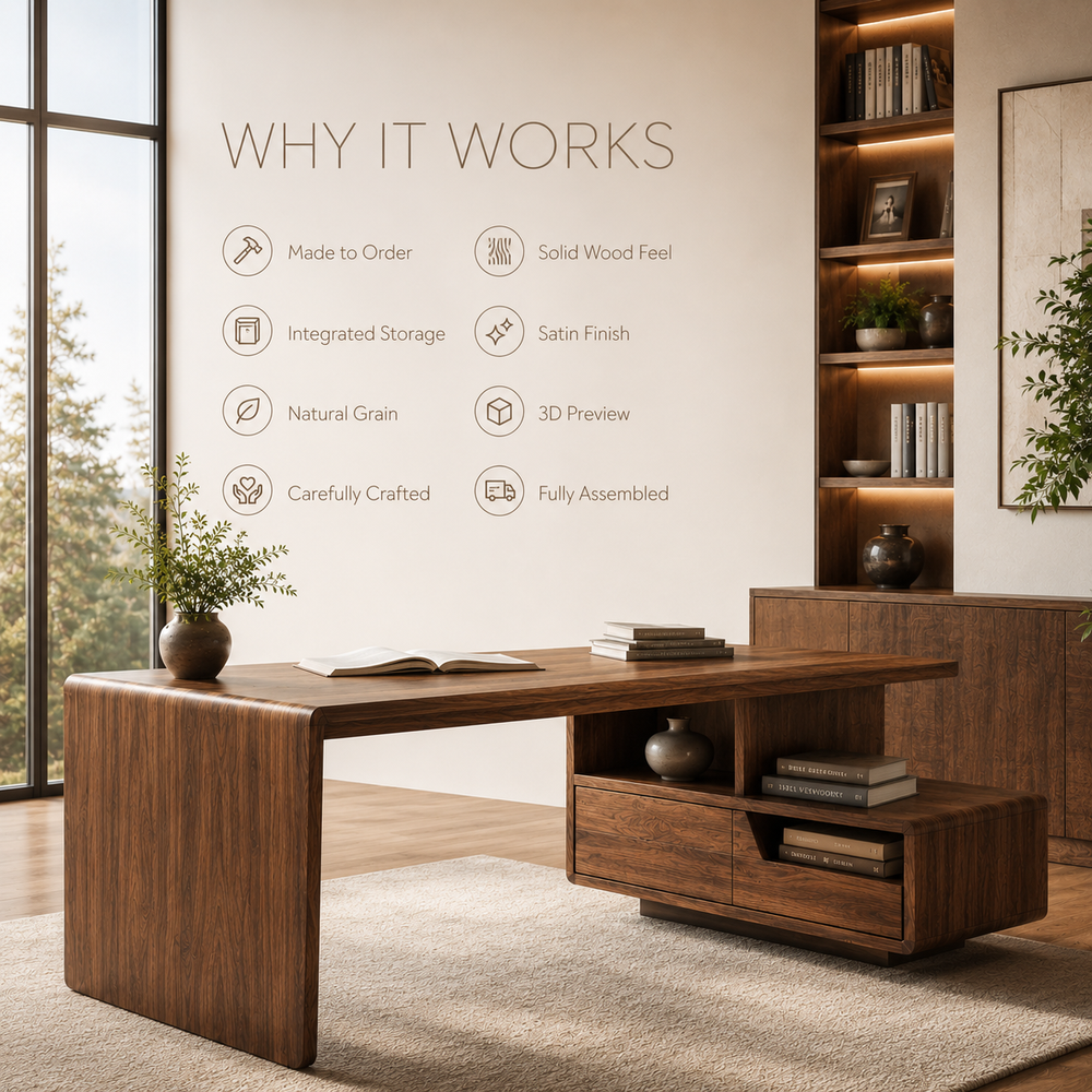 Marin Organic Modern Writing Desk - Design 023 - product image 10