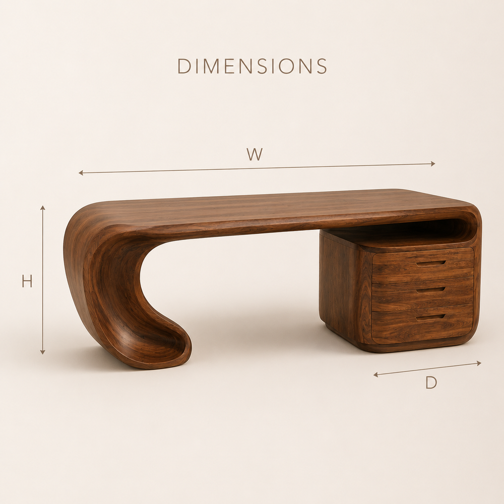 Isla Statement Home Office Desk - Design 024 - product image 09