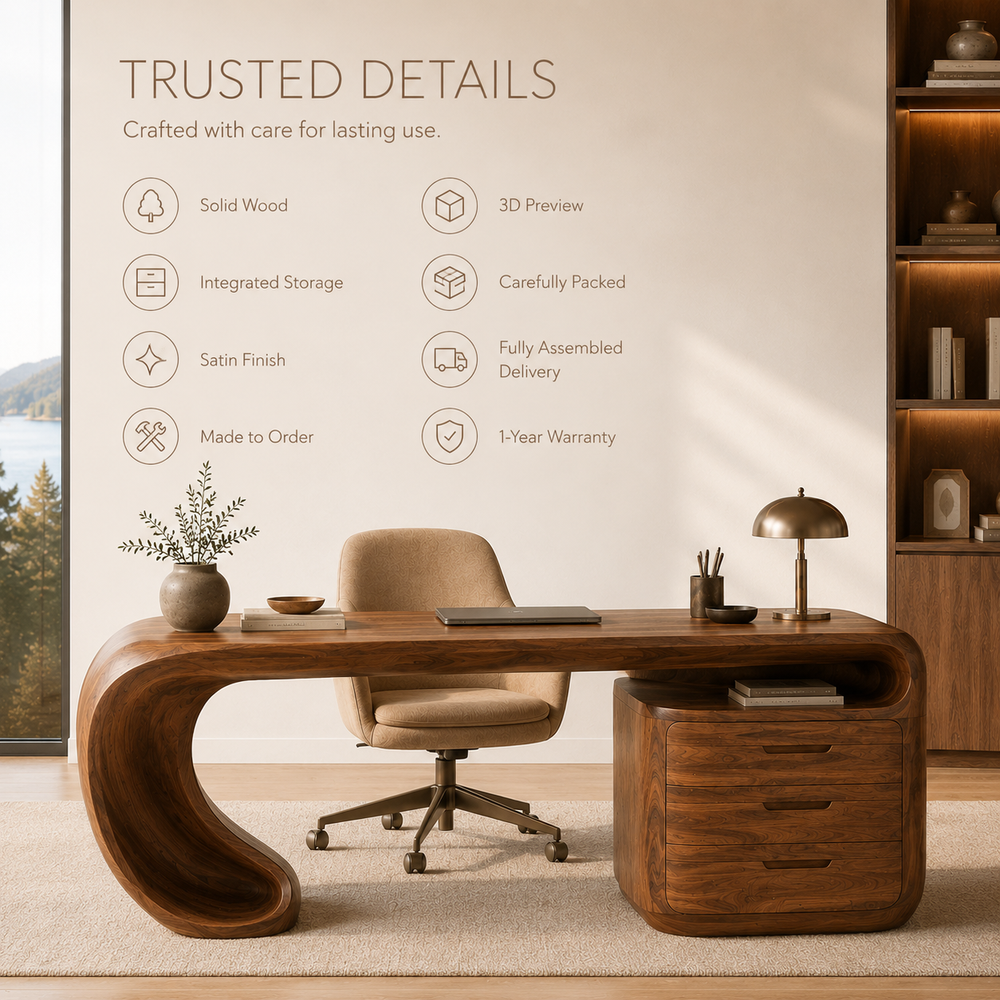 Isla Statement Home Office Desk - Design 024 - product image 10