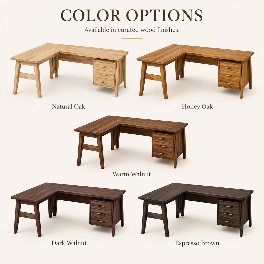 Soren Solid Wood Executive Desk - Design 025 - product image 03