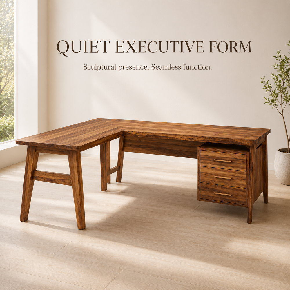 Soren Solid Wood Executive Desk - Design 025 - product image 04