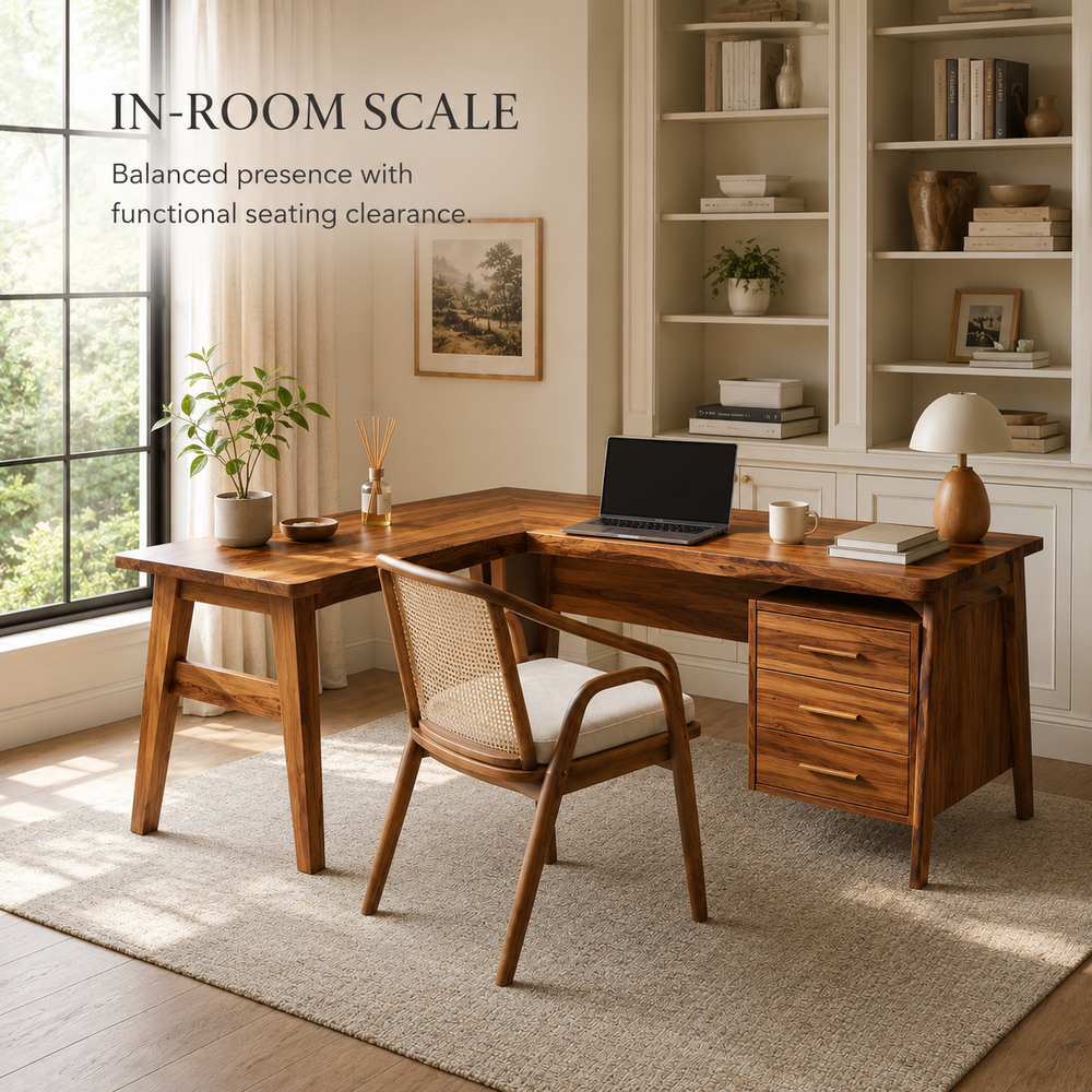 Soren Solid Wood Executive Desk - Design 025 - product image 05