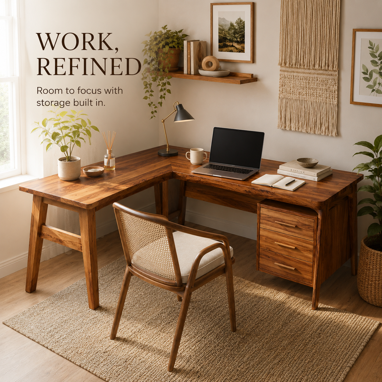 Soren Solid Wood Executive Desk - Design 025 - product image 08