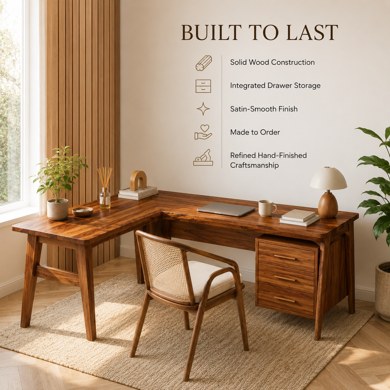 Soren Solid Wood Executive Desk - Design 025 - product image 10