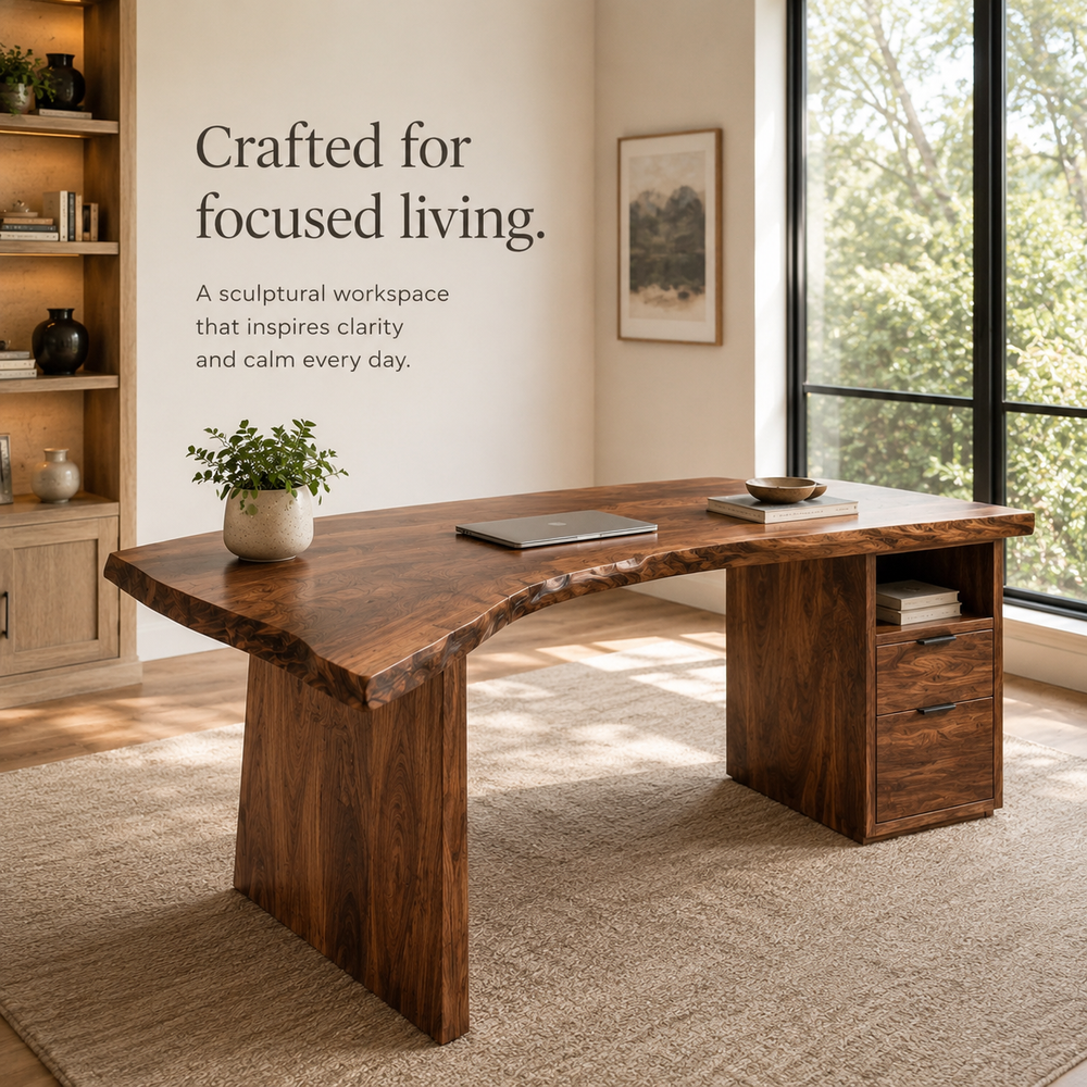 Avery Sculptural Executive Desk - Design 026 - main view