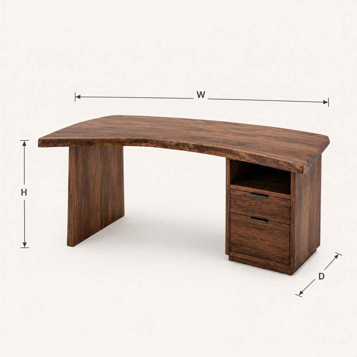 Avery Sculptural Executive Desk - Design 026 - product image 07